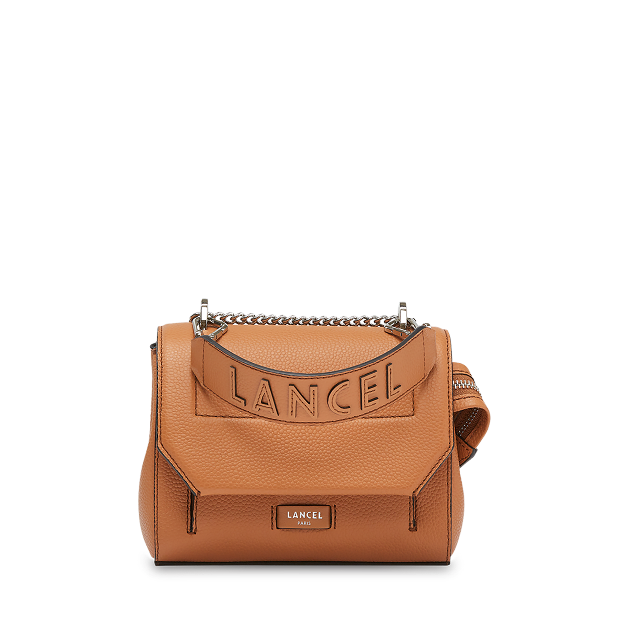 Flap bag with handle Lancel