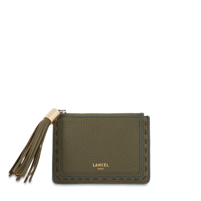 L zip card-holder
