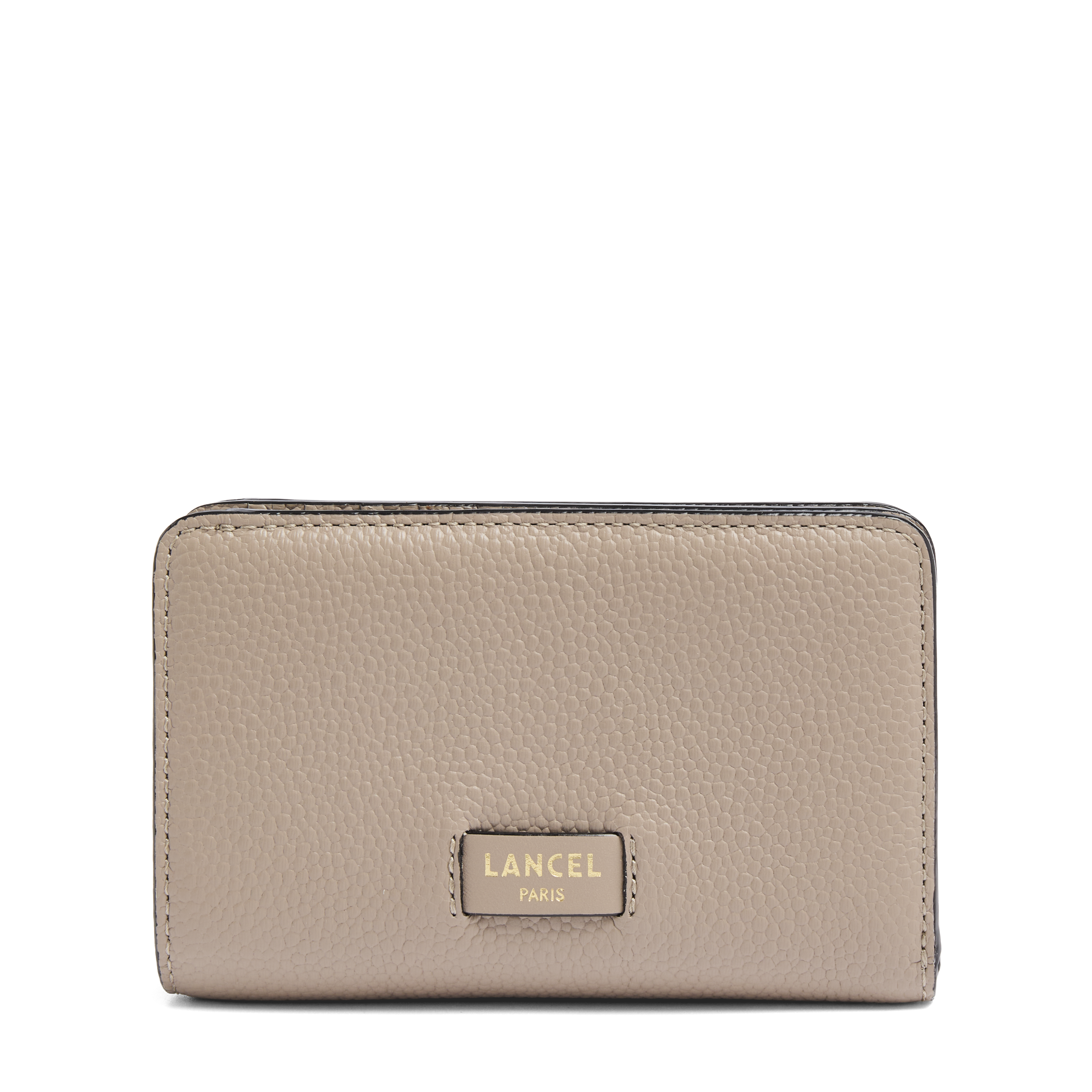 NINON DE LANCEL — RECTANGULAR ZIP WALLET— PEBBLE– Lancel