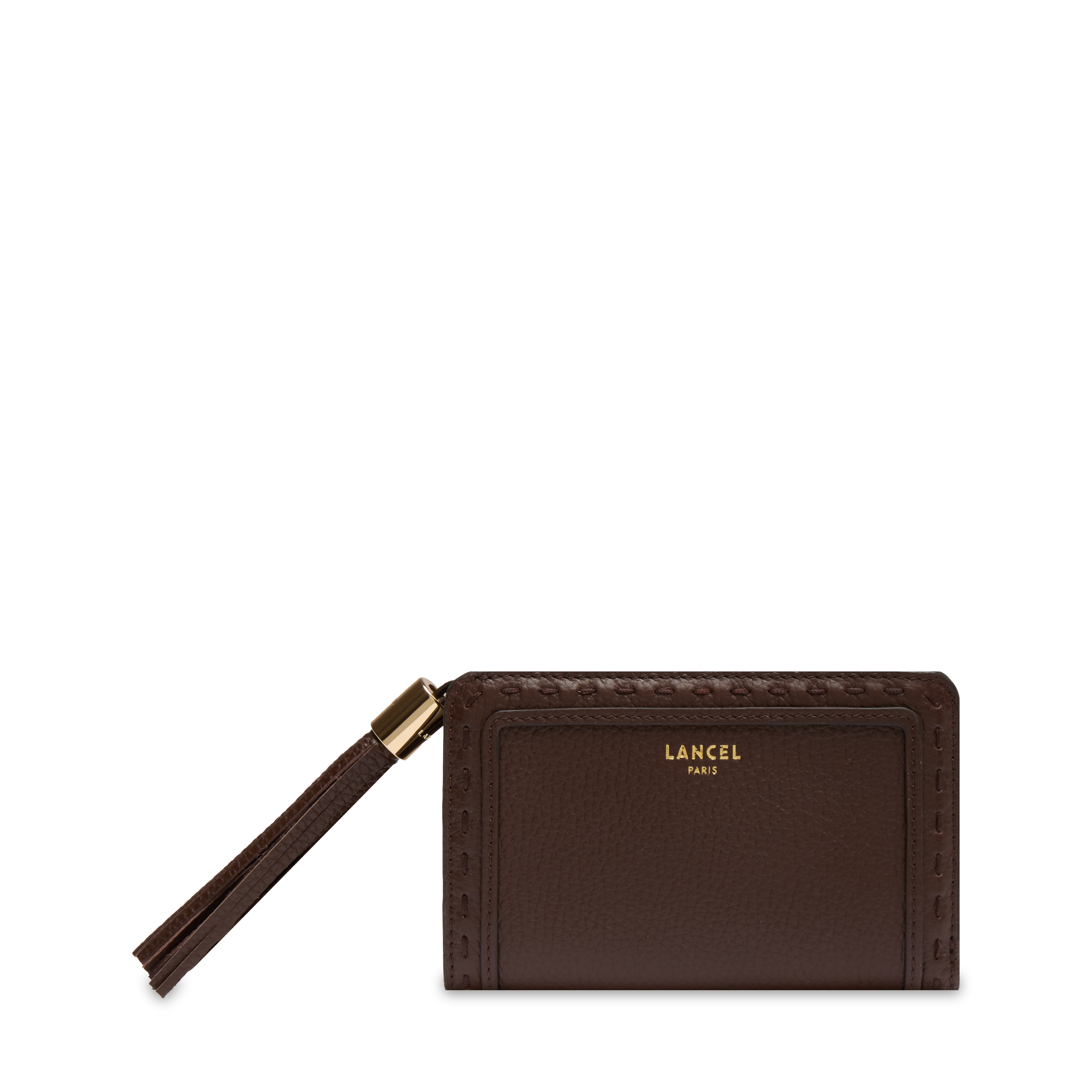 PREMIER FLIRT DE LANCEL — RECTANGULAR ZIP WALLET— COCONUT– Lancel