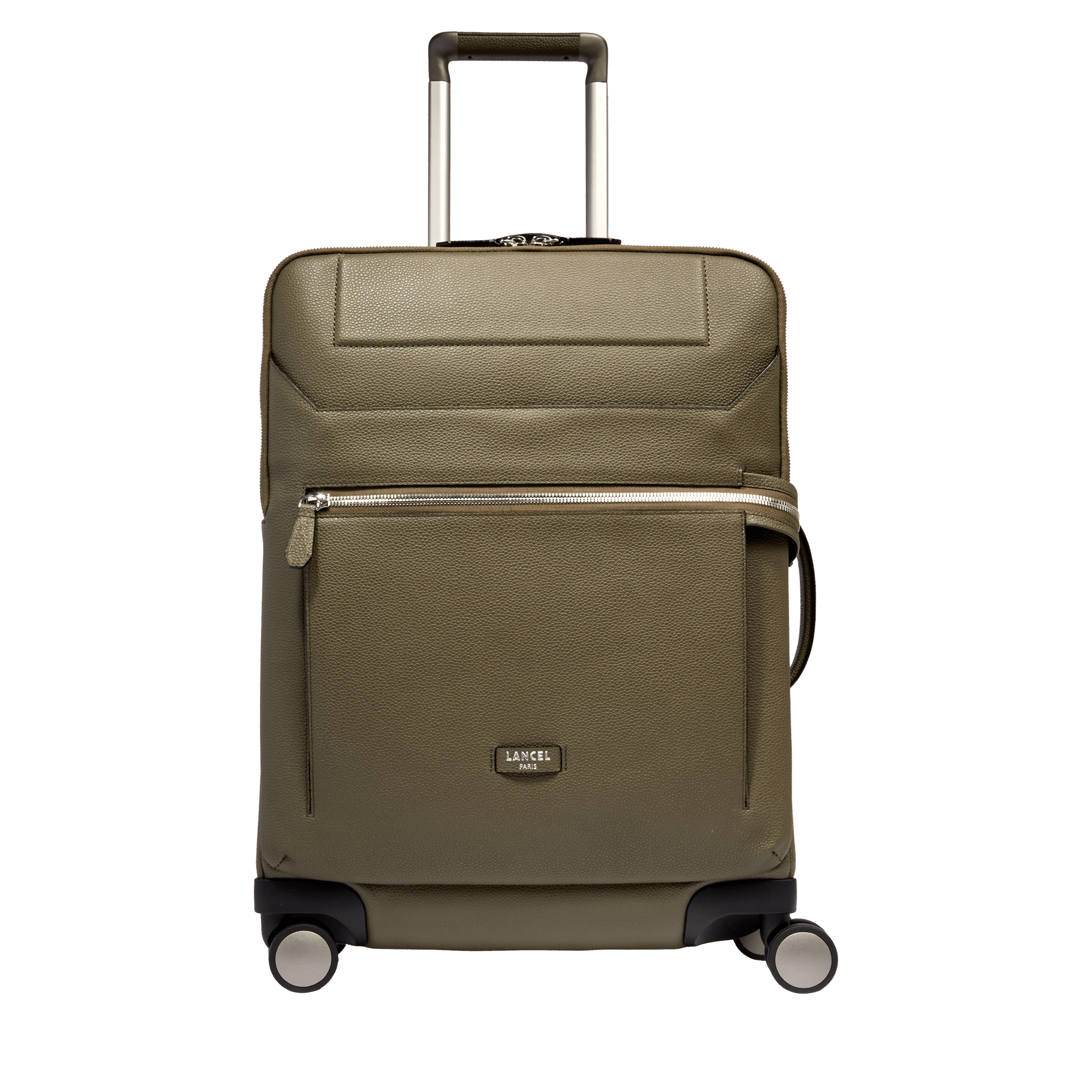 NINON DE LANCEL — 4-W CABIN SUITCASE— DARK KHAKI– Lancel