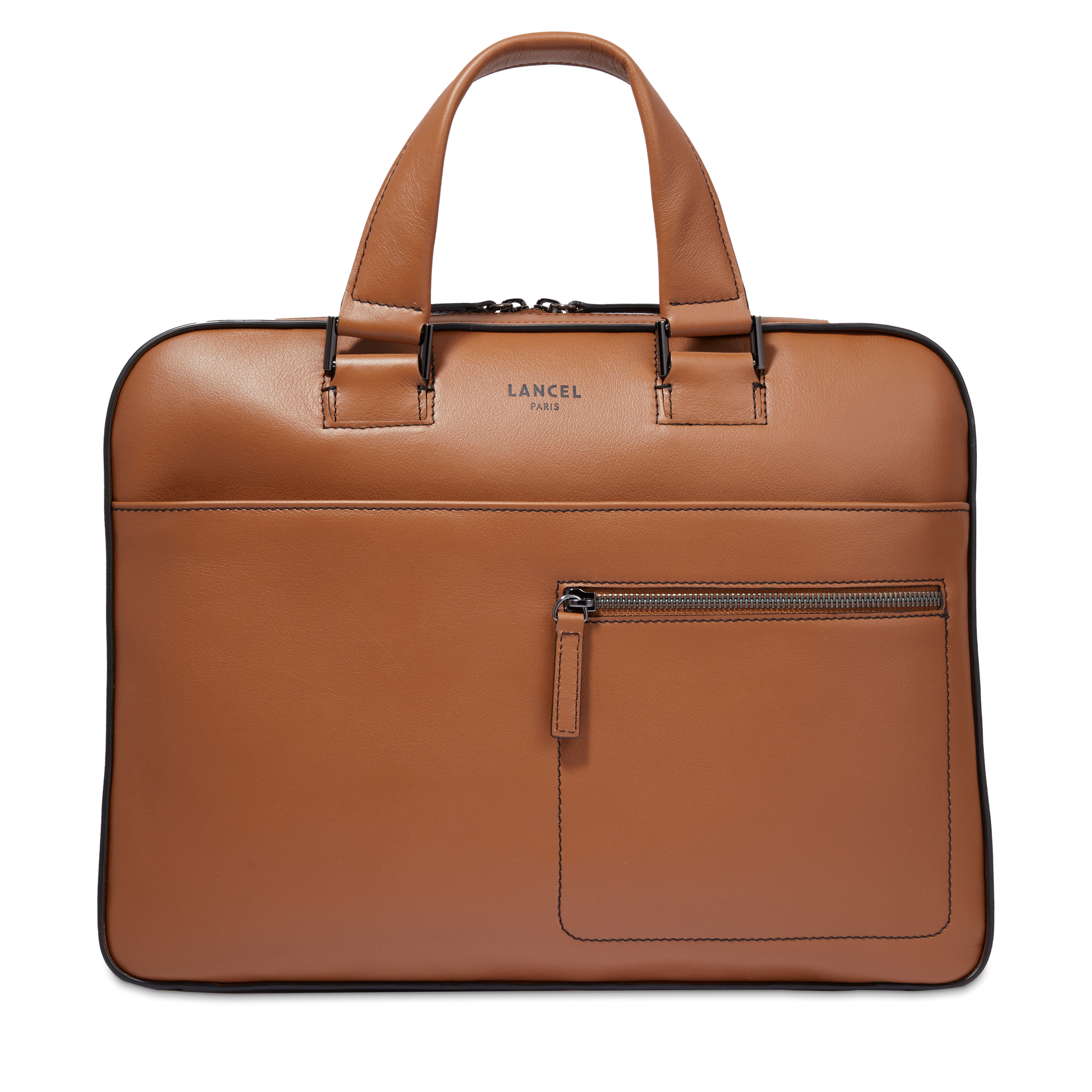 MAX DE LANCEL — 14' doc holder— Cognac– Lancel MAX DE LANCEL — 14' doc holder— Cognac– Lancel