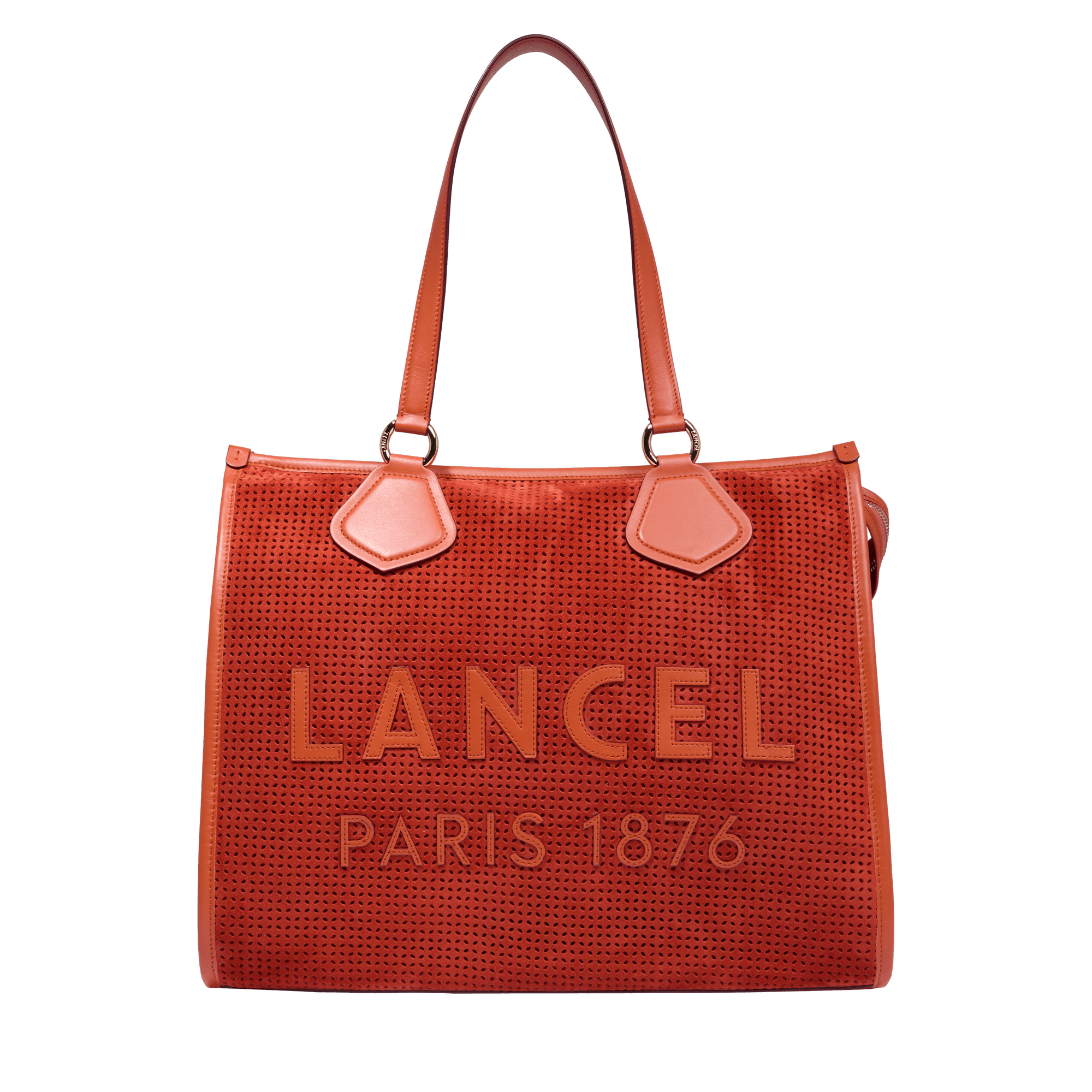 Popular Red Lancel Paris Handbag