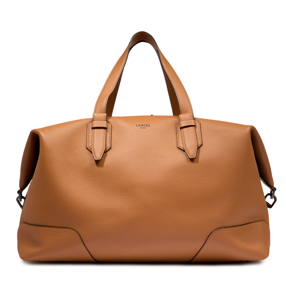 ZIP DUFFLE BAG - Camel