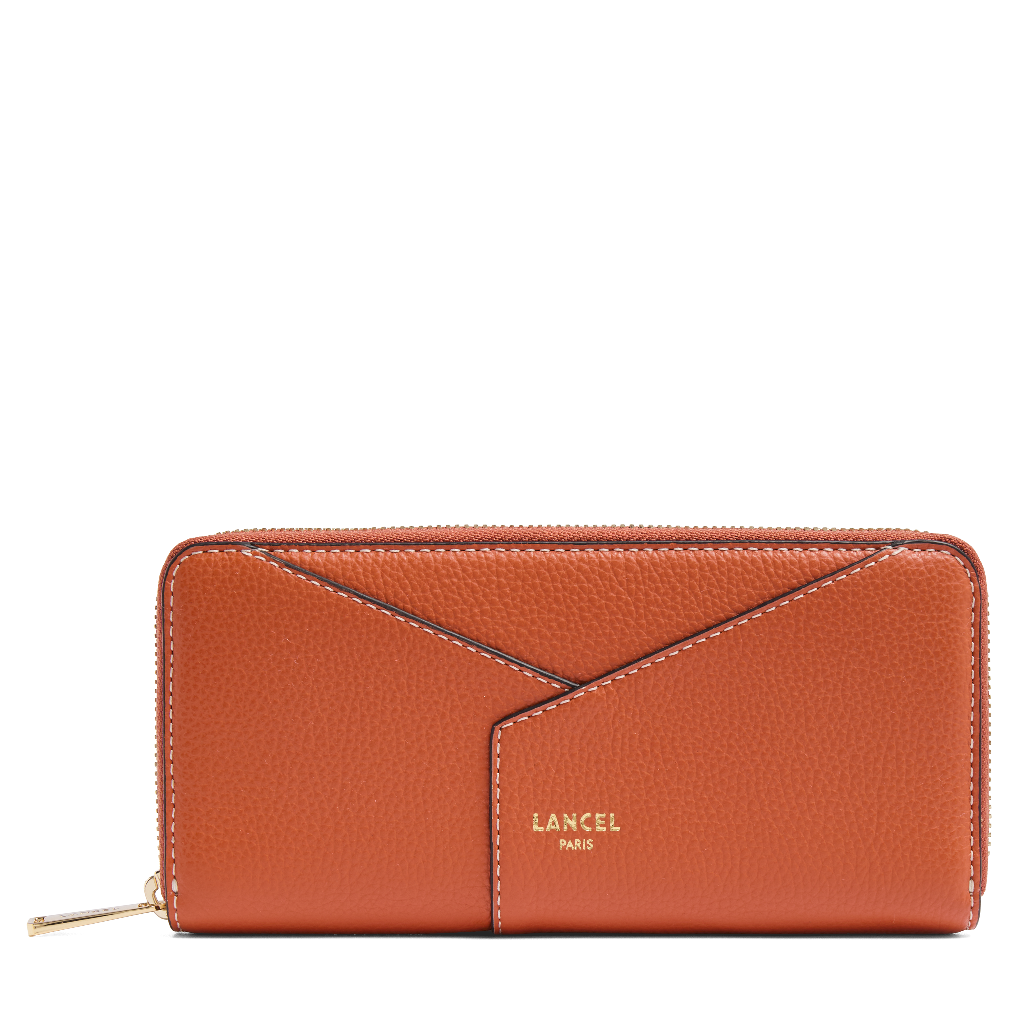 ENVELOPPE DE LANCEL — LONG ZIP AROUND WALLET— SUNRISE– Lancel