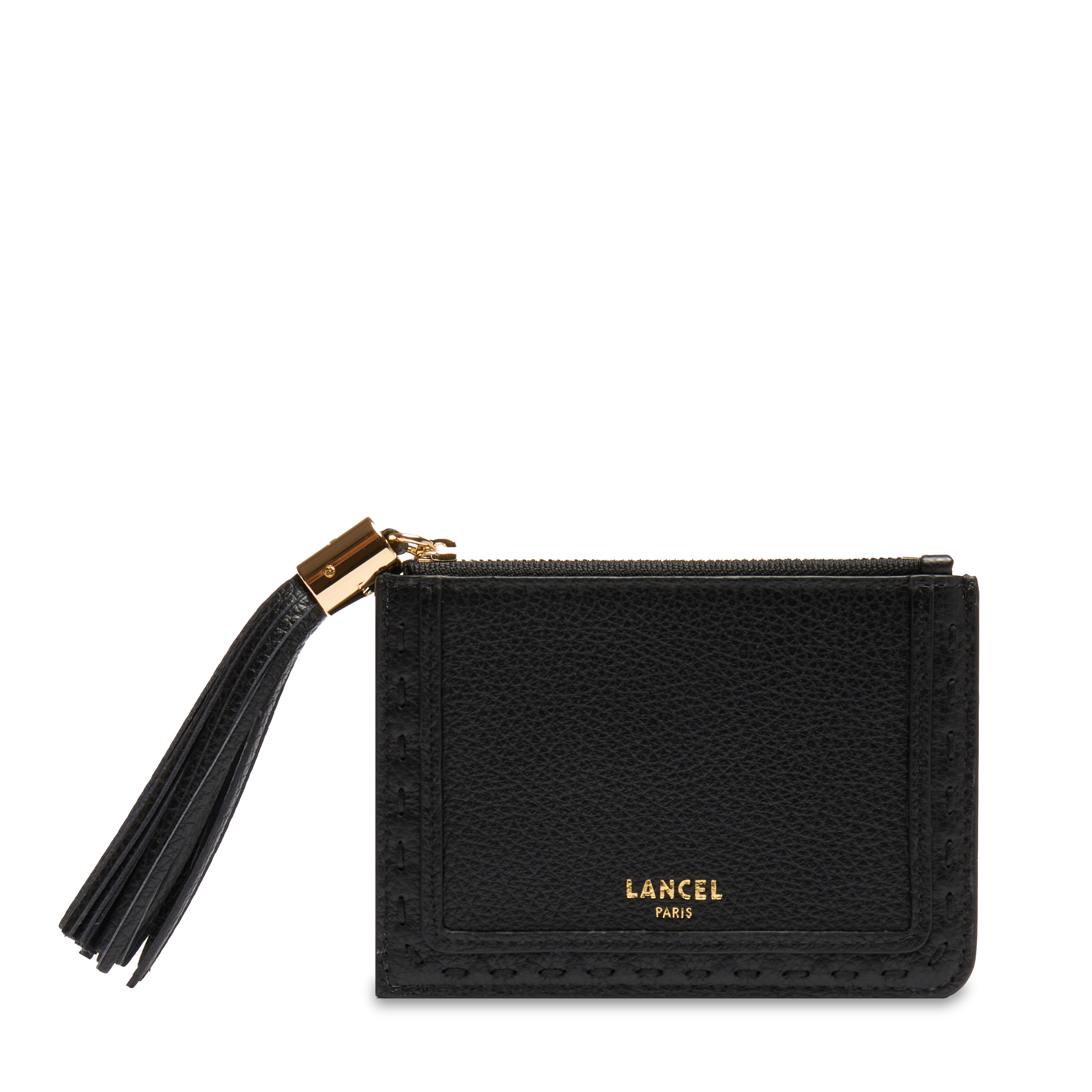 L ZIP CARDHOLDER WITH GUSSET – Lancel