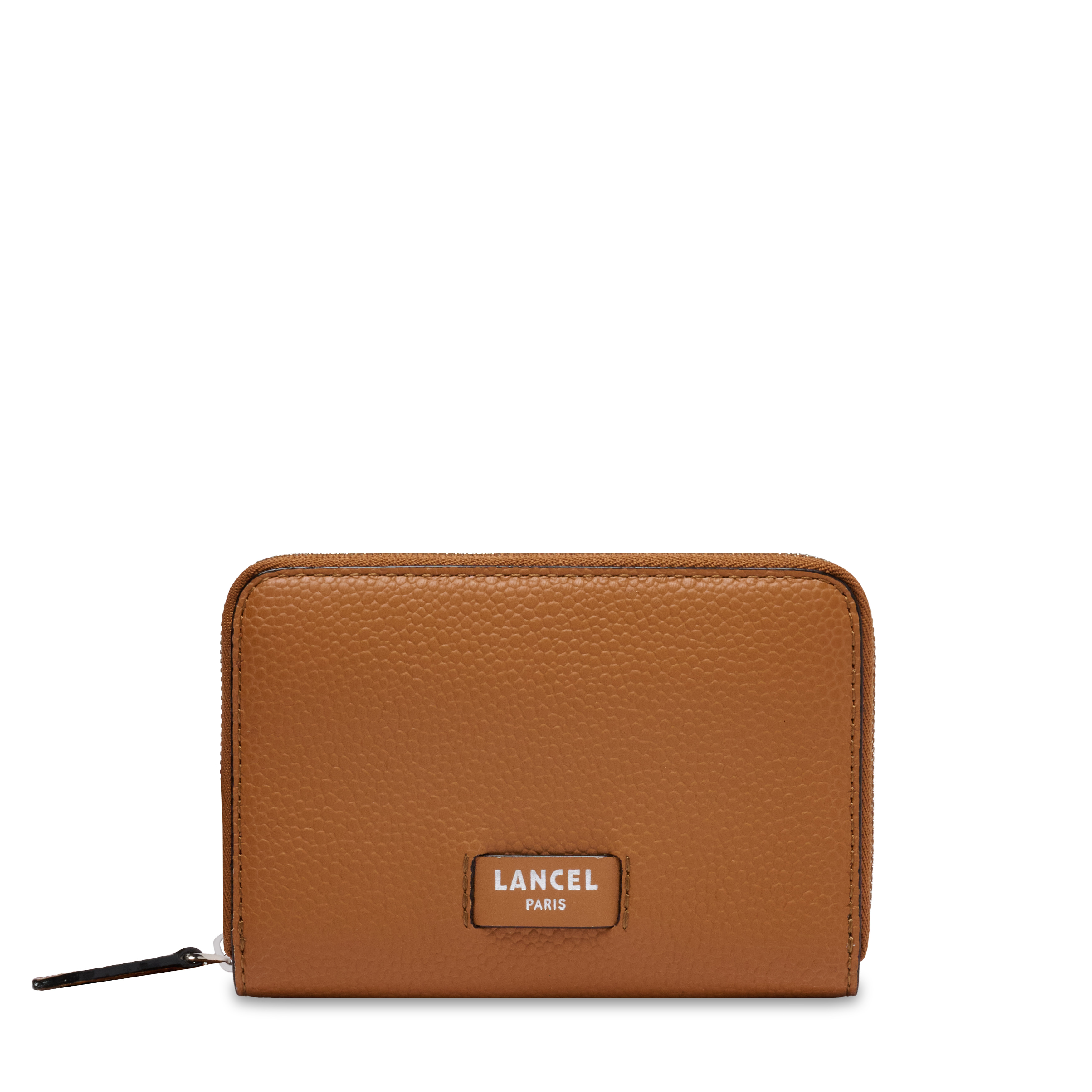 NINON DE LANCEL — S ZIP AROUND WALLET— CAMEL– Lancel