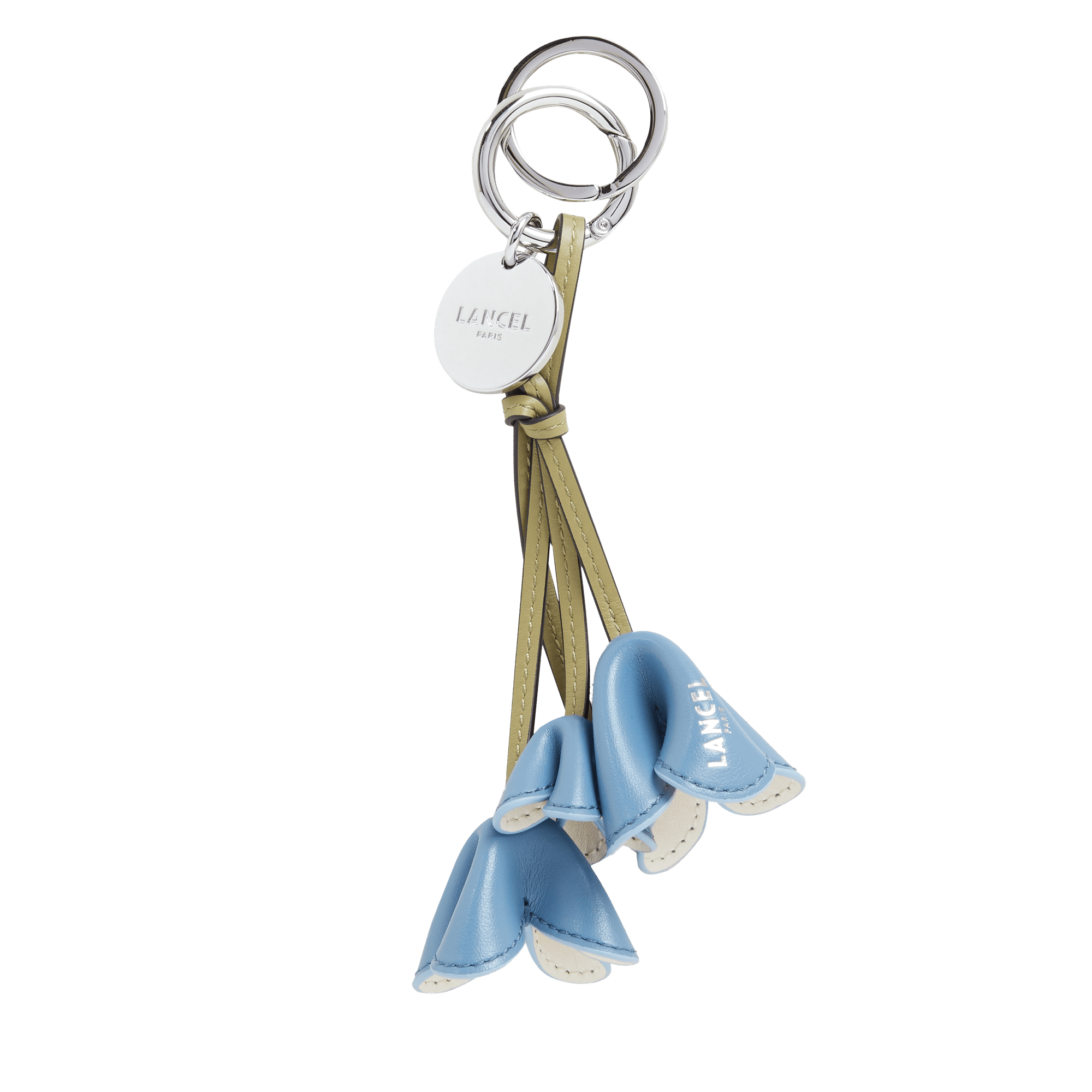 TUTTI FLEURI — BOUQUET KEYRING— BLUE FOAM– Lancel