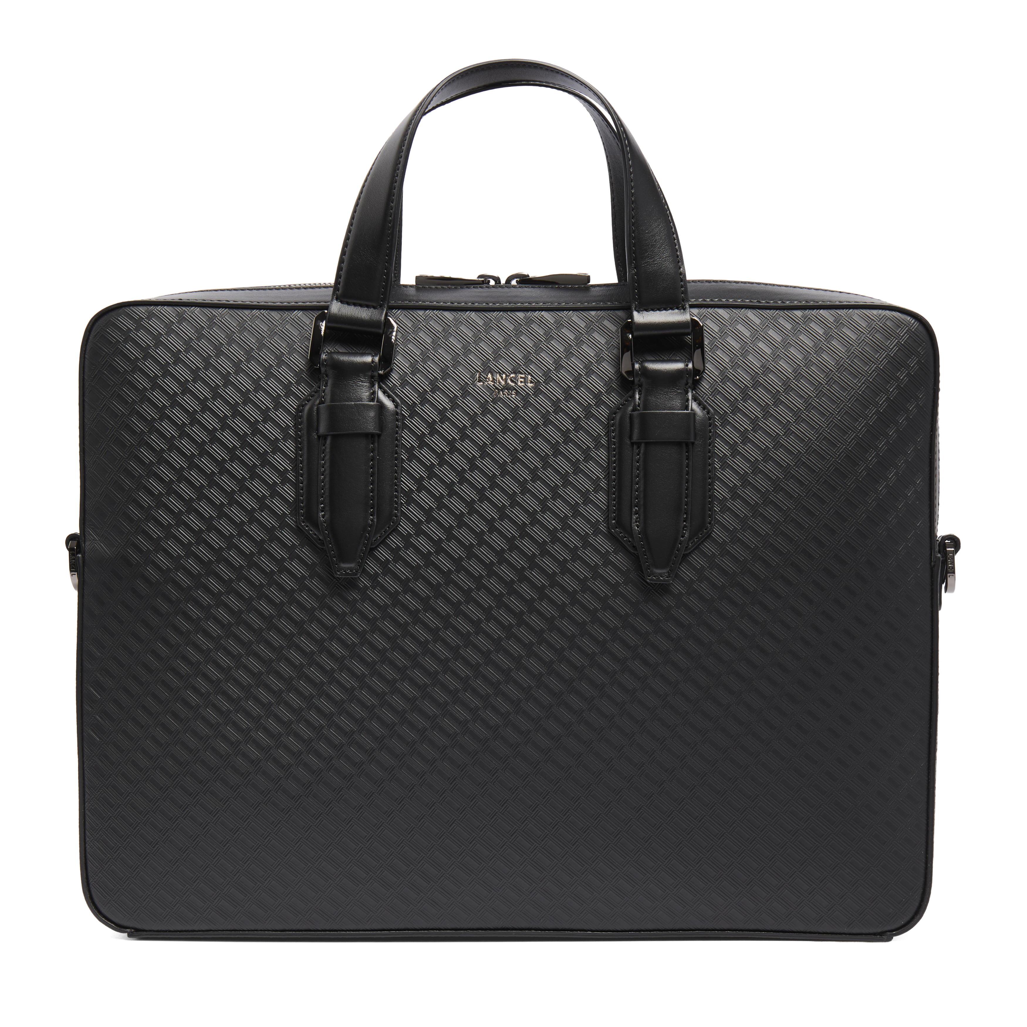 CHARLIE DE LANCEL — 14' ZIP DOC HOLDER— BLACK– Lancel