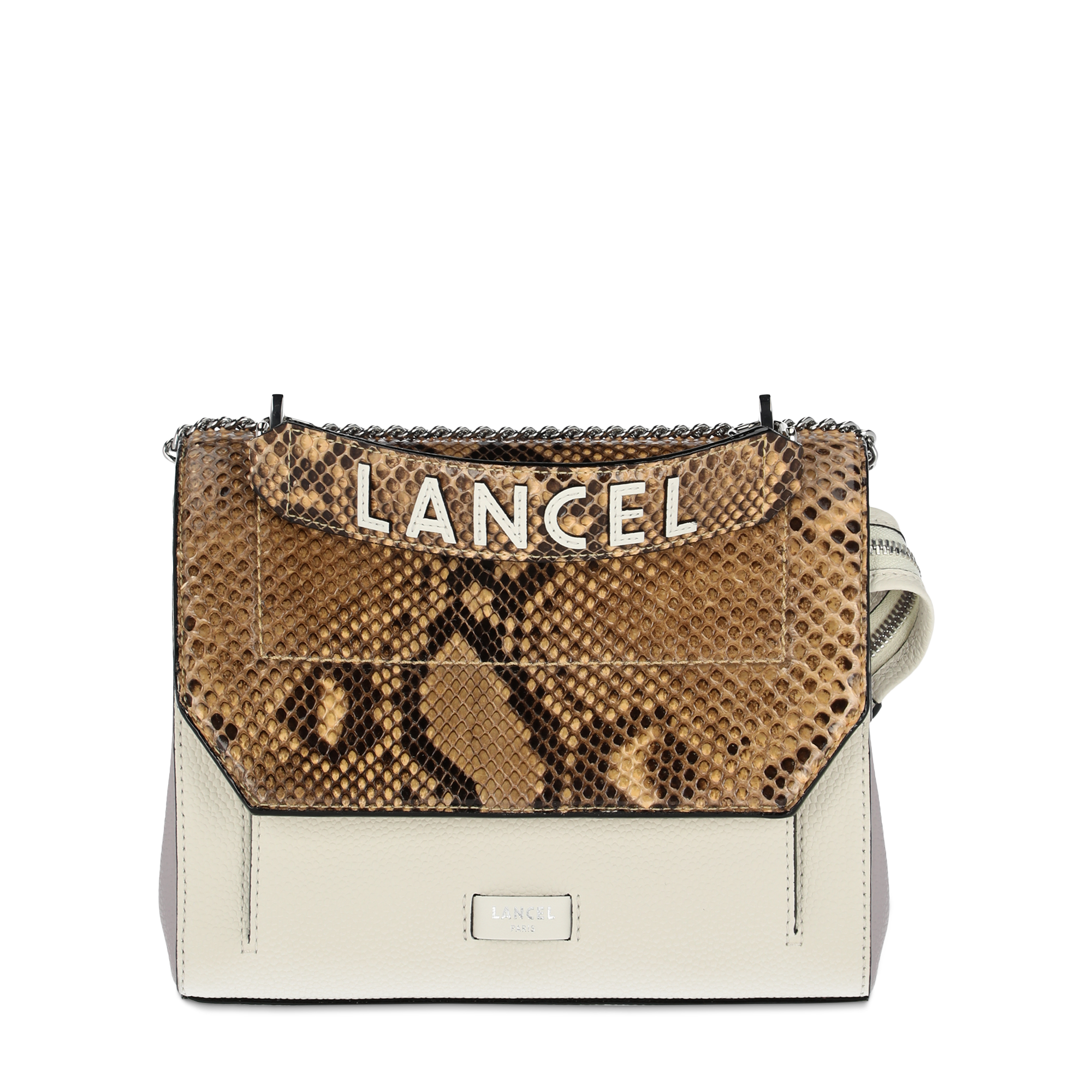 Handbag Ninon Lancel Python Lancel Sac Ninon On Sale