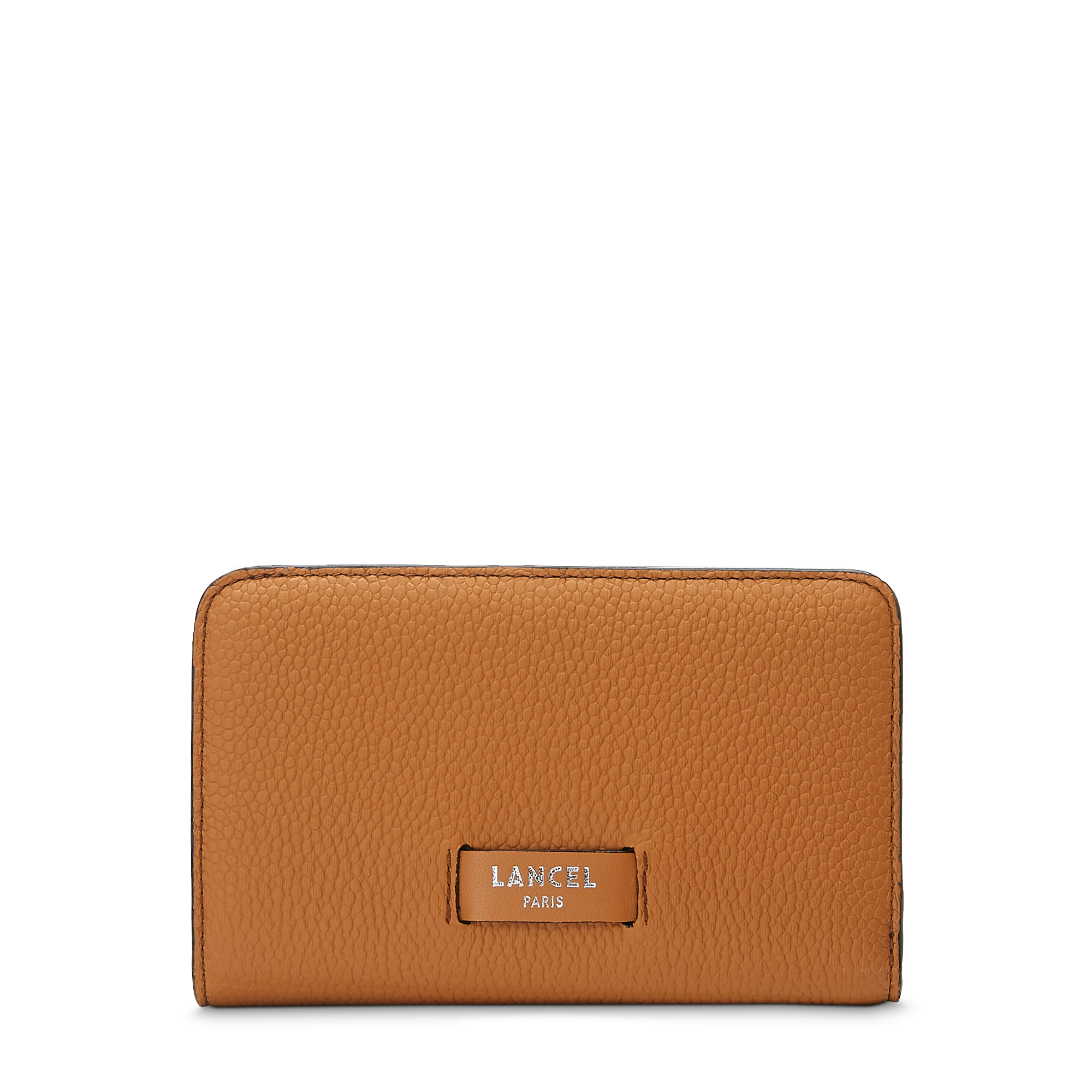 Portefeuille rectangulaire compact zippe Lancel