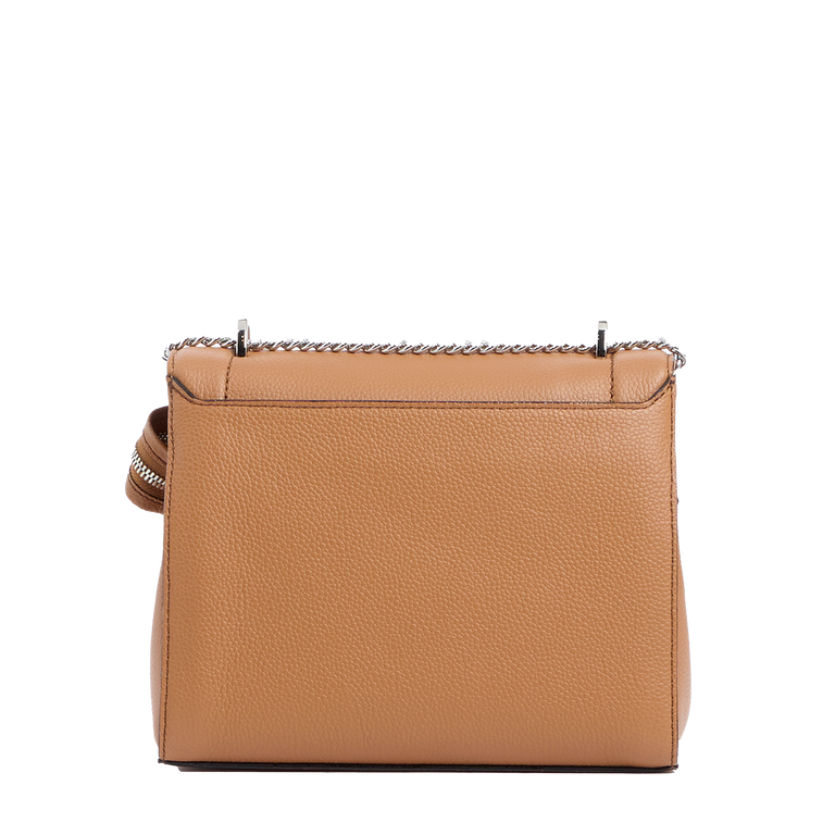Flap bag with handle
