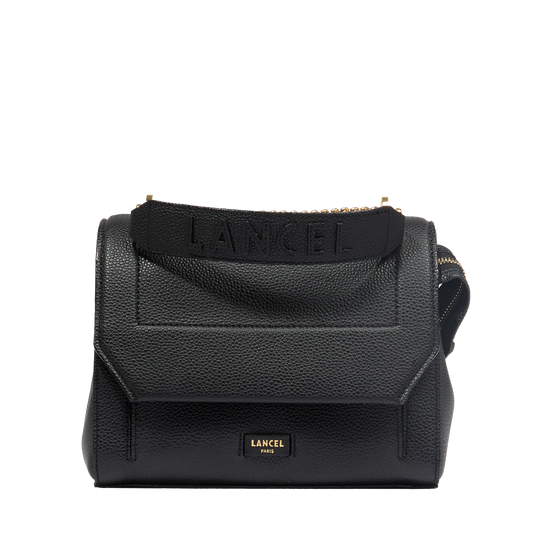 M FLAP BAG - Black/gold
