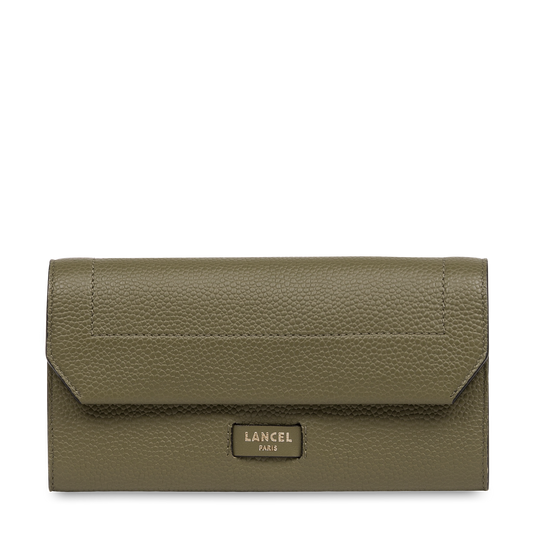 Slim flap wallet Ninon de Lancel - Dark Khaki