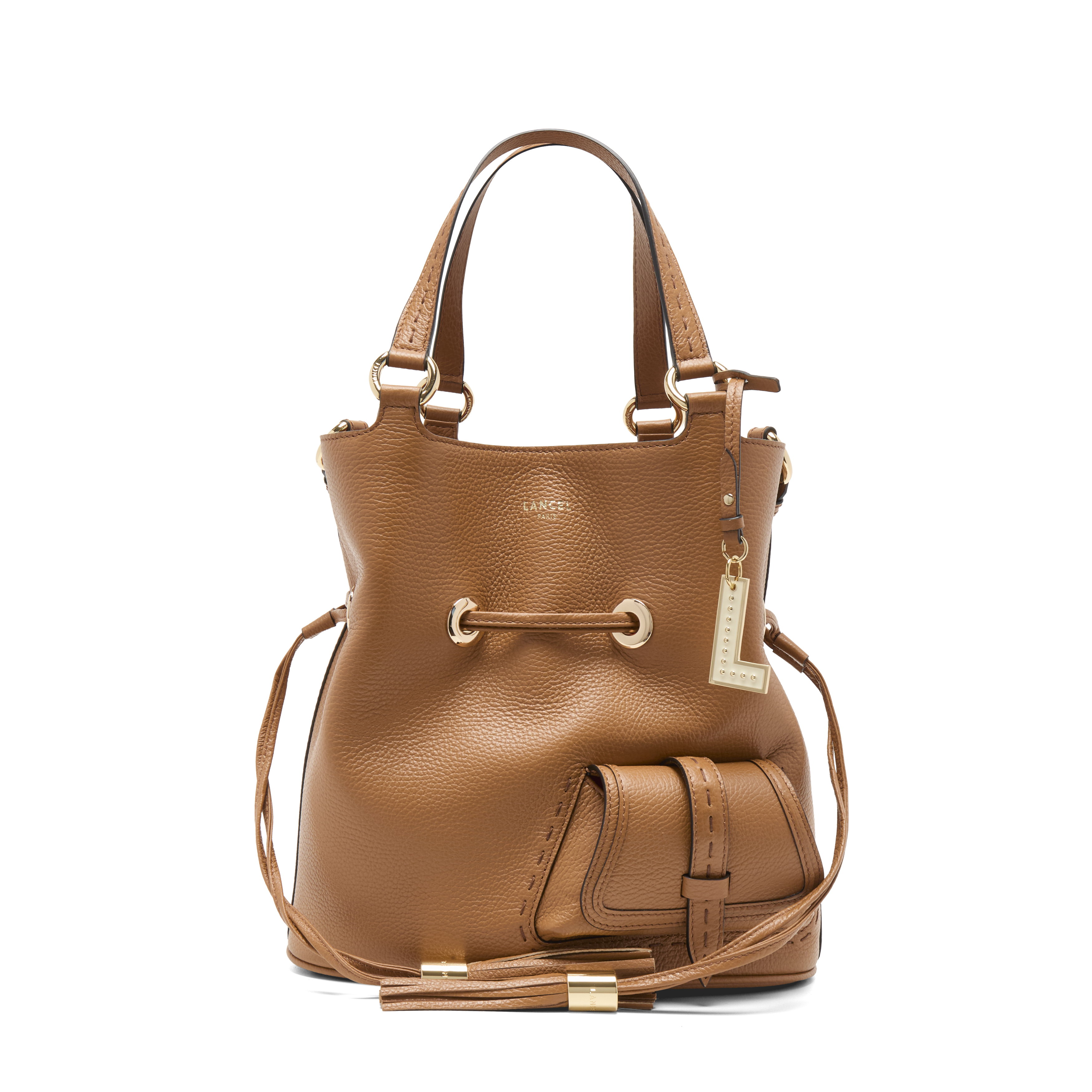 PREMIER FLIRT DE LANCEL — M BUCKET BAG — CAMEL – Lancel