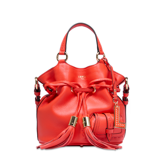 S BUCKET BAG - Vivid orange