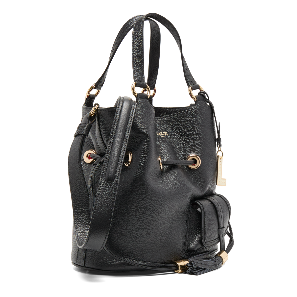 PREMIER FLIRT DE LANCEL — M BUCKET BAG — BLACK – Lancel