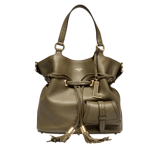 M BUCKET BAG - Dark khaki