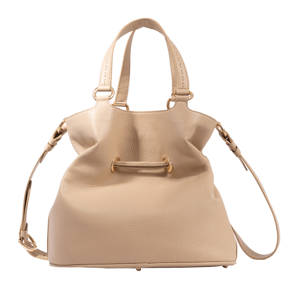 PREMIER FLIRT DE LANCEL — M bucket bag — Cappuccino/Gold – Lancel