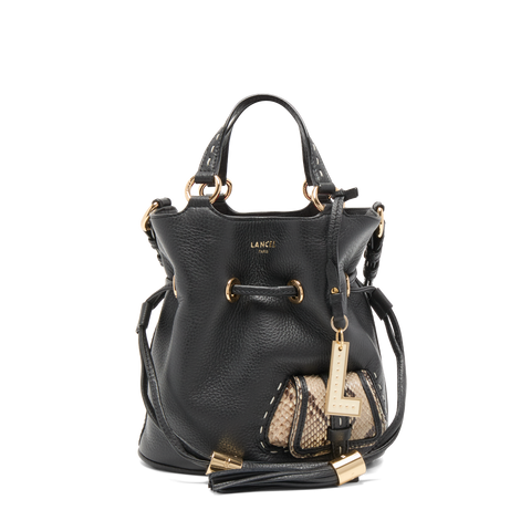 PREMIER FLIRT DE LANCEL — Bucket bag— Black/Roccia– Lancel
