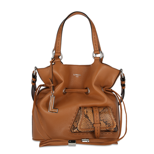 M BUCKET BAG - Camel