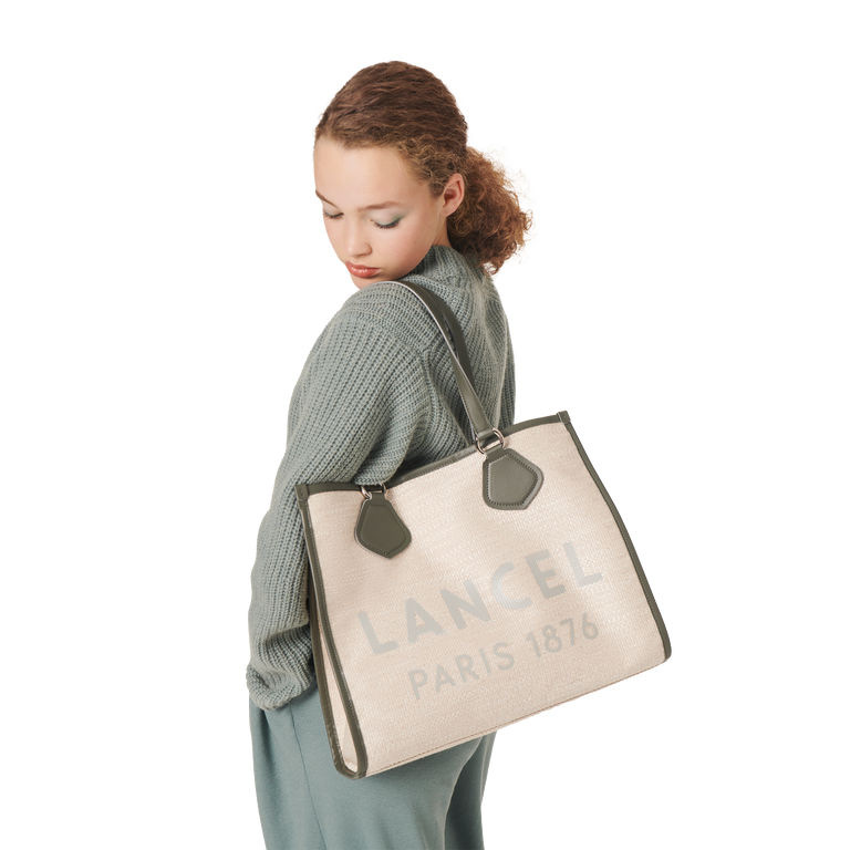 Cabas shop lancel toile