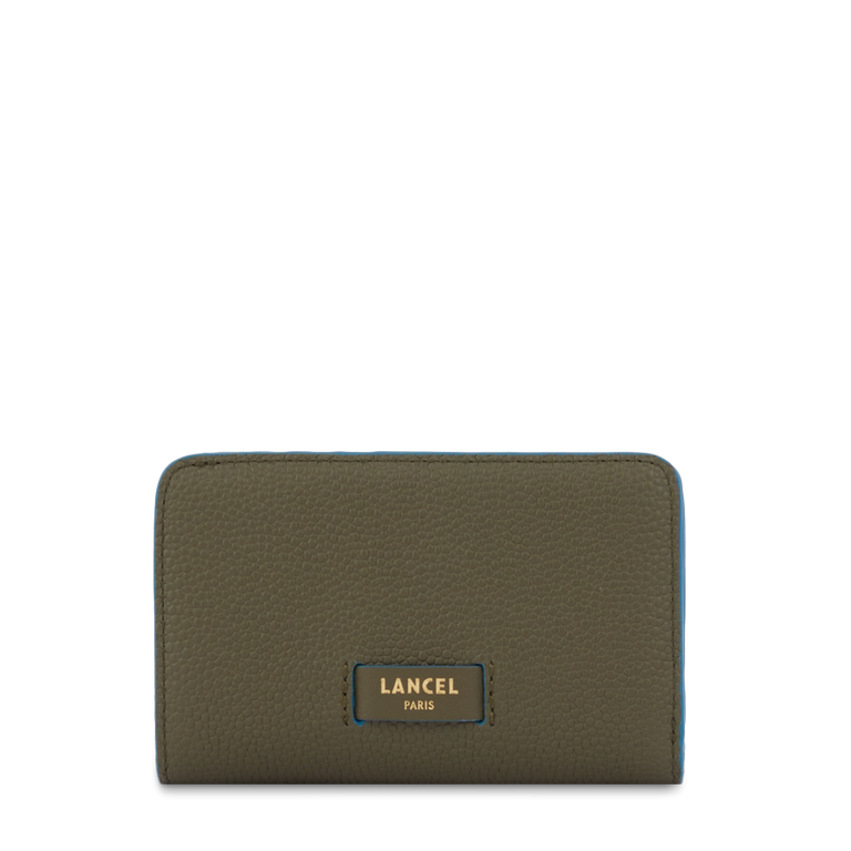 Rectangular zip compact wallet