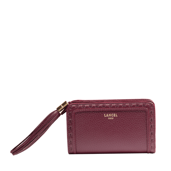 PORTEFEUILLE RECTANGULAIRE ZIPPÉ - Cassis