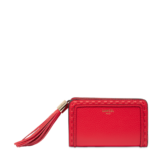 Compact rectangular zip wallet Premier Flirt de Lancel - Kiss Red