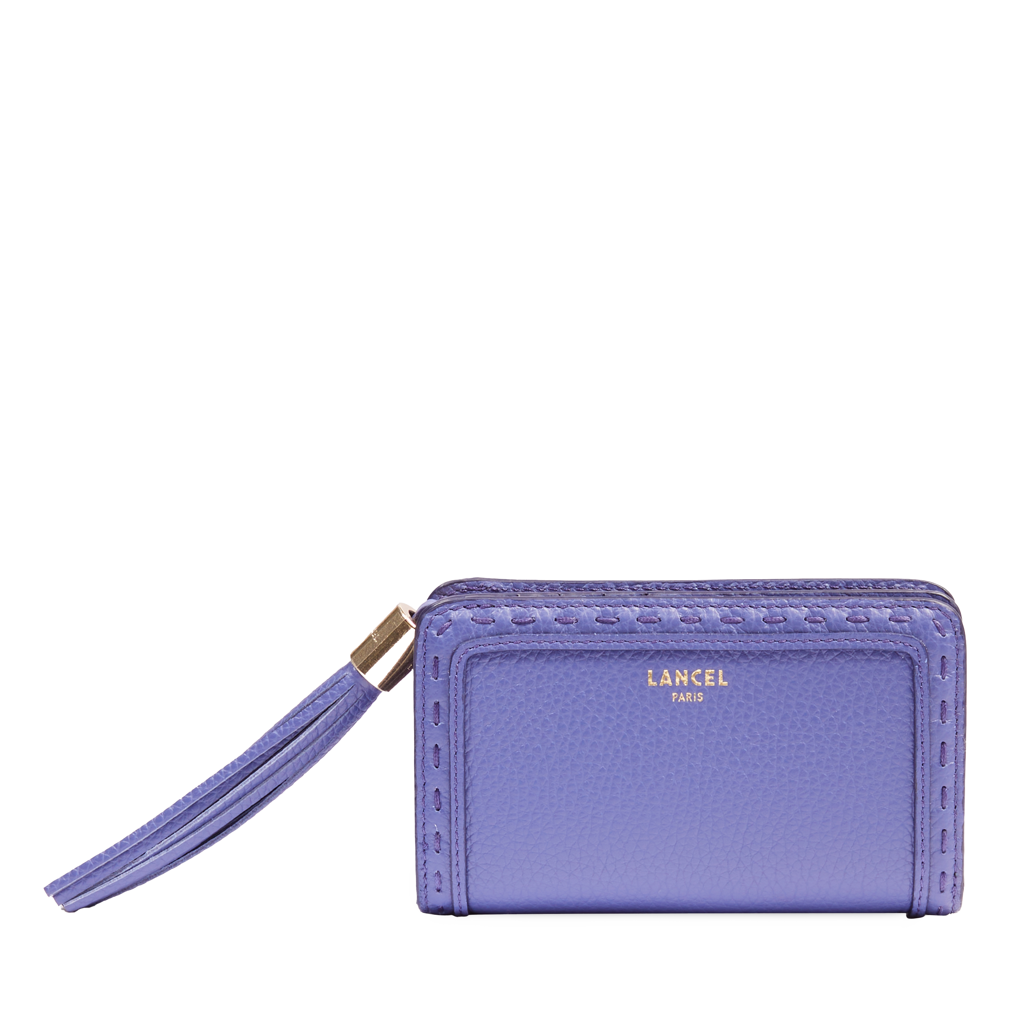 PREMIER FLIRT DE LANCEL — RECTANGULAR ZIP WALLET— INDIGO– Lancel PREMIER FLIRT DE LANCEL — RECTANGULAR ZIP WALLET— INDIGO– Lancel