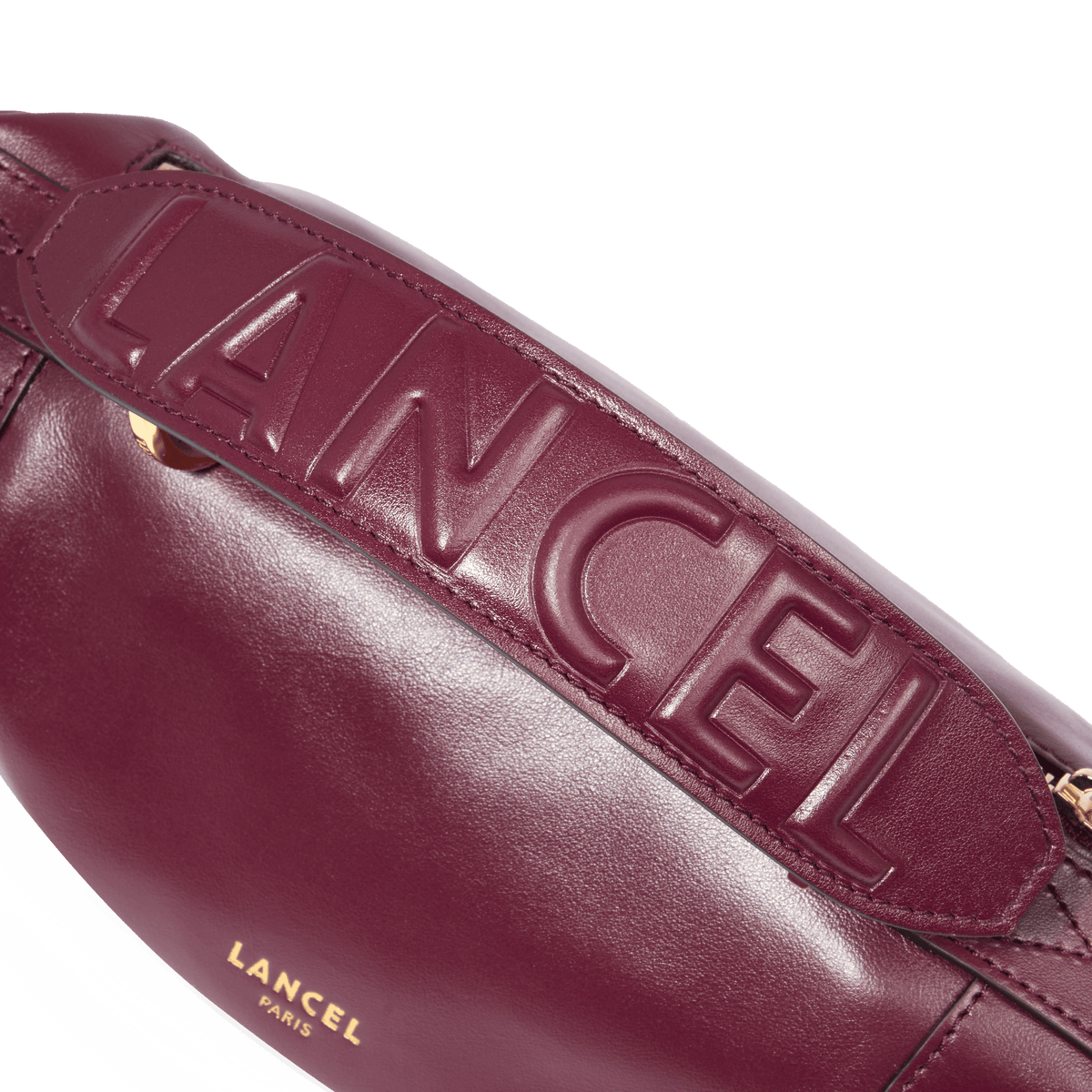 ORIGAMI DE LANCEL — MINI ZIP CROSSBODY BAG — BLACKCURRANT – Lancel