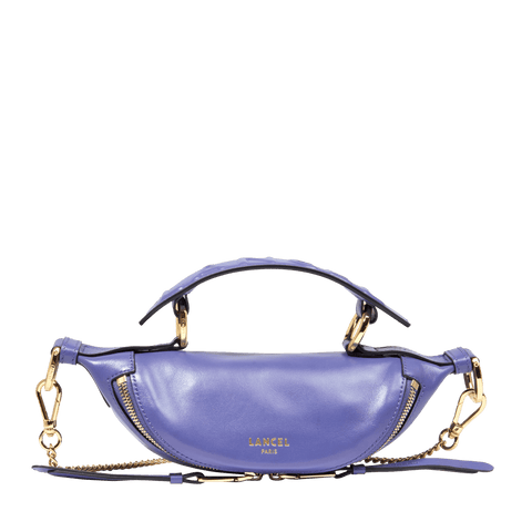ORIGAMI DE LANCEL — MINI ZIP CROSSBODY BAG— INDIGO– Lancel