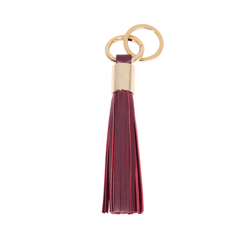 L TASSEL KEYRING