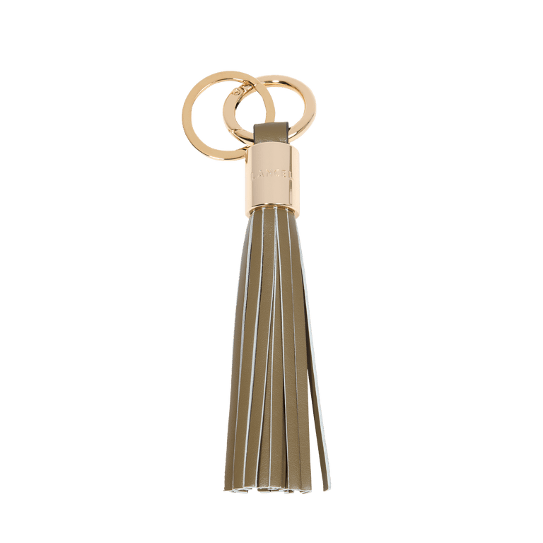 L TASSEL KEYRING