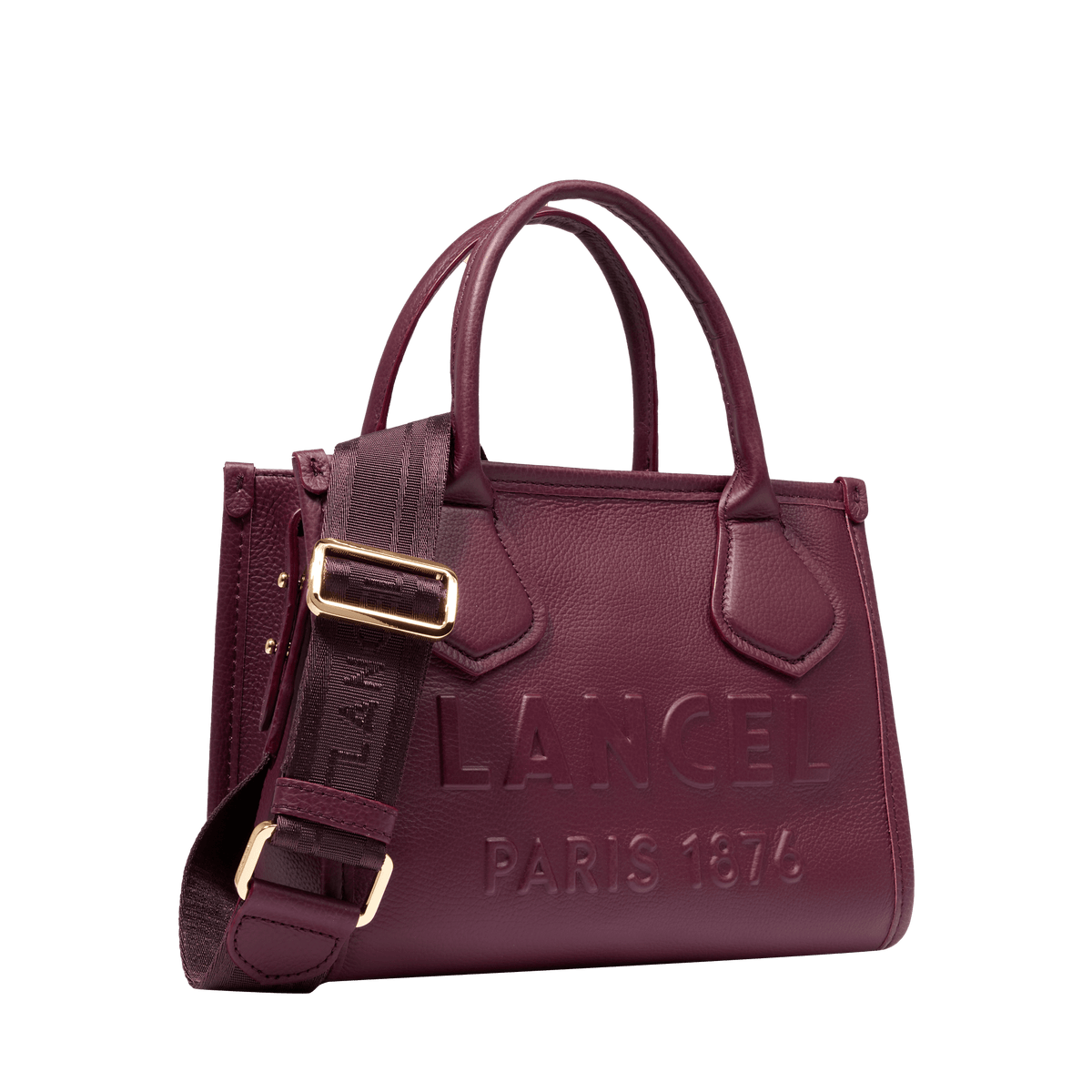JOUR DE LANCEL — S ZIP TOTE BAG — BLACKCURRANT – Lancel