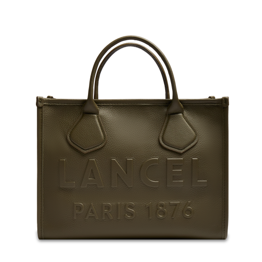 M ZIP TOTE BAG - Dark khaki