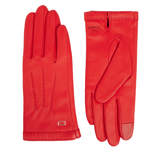GANTS POINTS SELLIERS - Rouge baiser