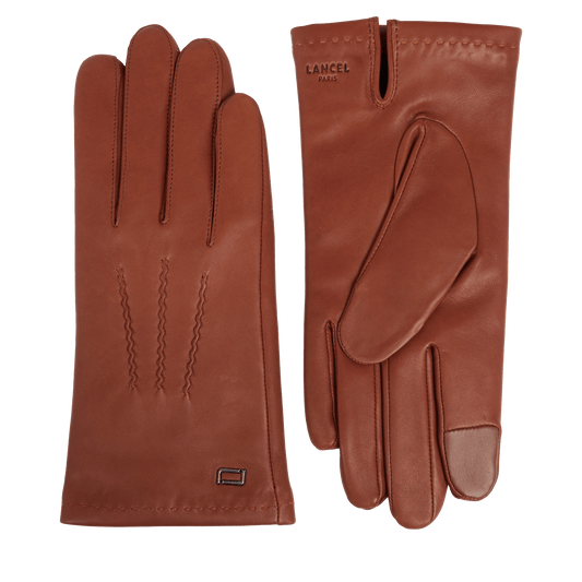 Sellier gloves - Cognac