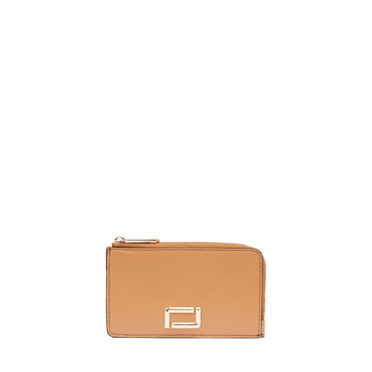 Porte-cartes zippé Angèle de Lancel - Camel