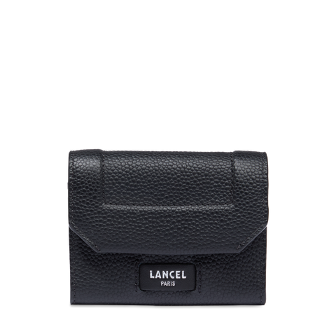 NINON DE LANCEL — Mini flap wallet— Black– Lancel NINON DE LANCEL — Mini flap wallet— Black– Lancel