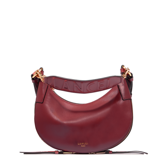 S zip hobo bag Origami de Lancel - Blackcurrant