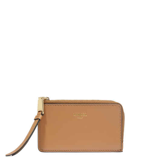 Zip card holder Origami de Lancel - Camel