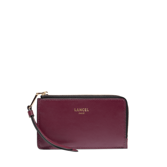 Porte-cartes zippé Origami de Lancel - Cassis