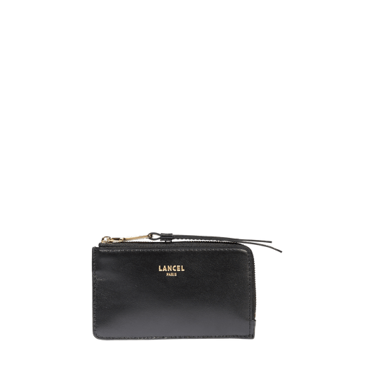 ZIP CARD HOLDER - Black