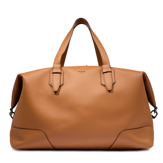ZIP DUFFLE BAG - Camel