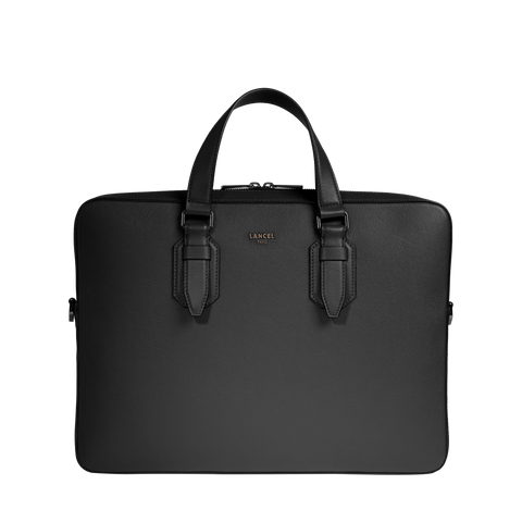 LANCEL　パリス ビジネスバッグ CHARLIE DE LANCEL — 14' DOC HOLDER— BLACK– Lancel