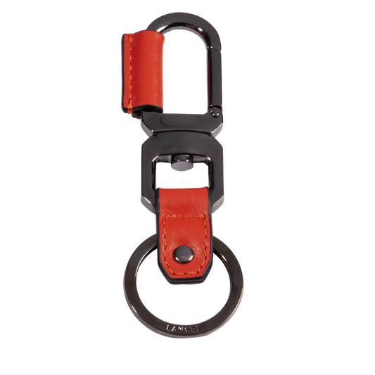 Porte-clés mousqueton Charlie de Lancel - Orange Vif
