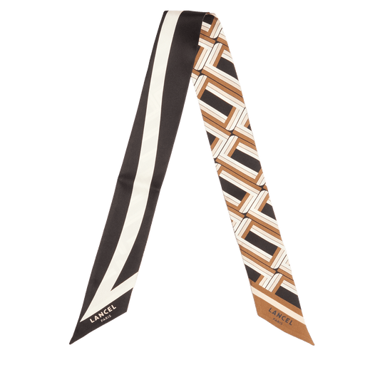 Biface headband Monogramme - Multico Black