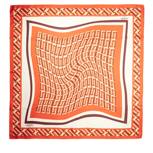 90 square Monogram Pattern - Multico Orange