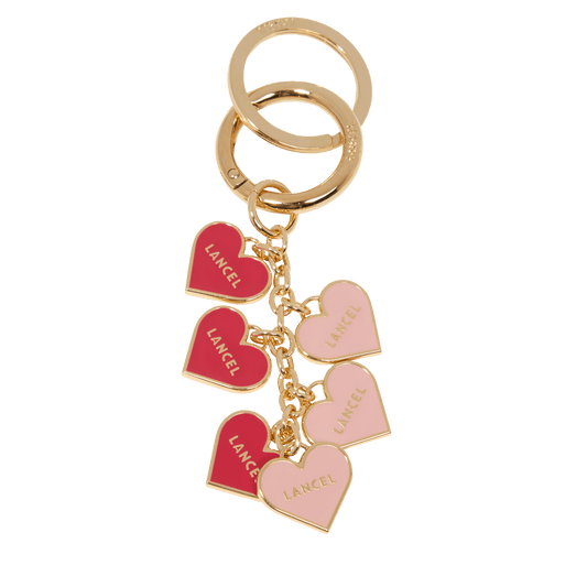 Multi hearts keyring Charms de Lancel - Pink/Lancel Red - Pink/red l